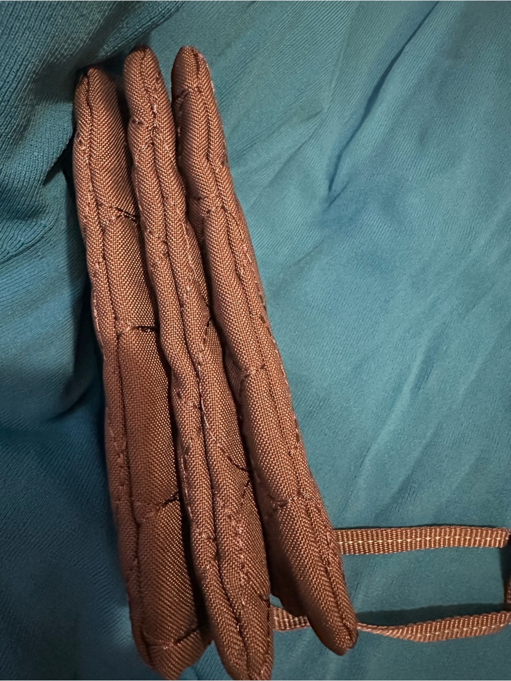 Textured Circle Quilted Wristlet - Gray - Picture 9 of 9